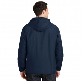 Port Authority JP56 Team Jacket - Bright Navy/Light Oxford