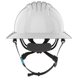 JSP Evolution 6262 Deluxe Full Brim Hard Hat - Wheel Ratchet Suspension - White