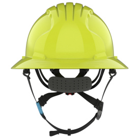 JSP Evolution 6262 Deluxe Full Brim Hard Hat - Wheel Ratchet Suspension - Hi-Vis Yellow