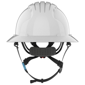 JSP Evolution 6262V Deluxe Full Brim Vented Safety Helmet - Wheel Ratchet Suspension - White