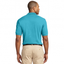 Port Authority K420 Pique Knit Polo - Turquoise