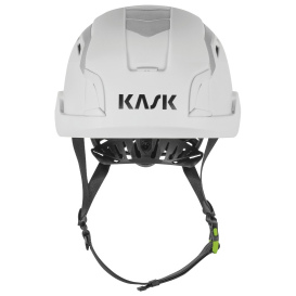KASK WHE00137 Zenith X2 Max Air Vented Hi Viz Safety Helmet - Ratchet Suspension - White