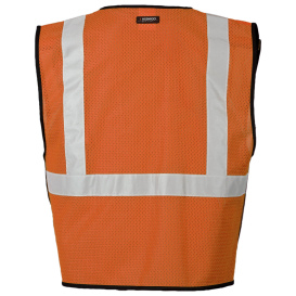 Kishigo 1536 Type R Class 2 Single Pocket Economy Breakaway Safety Vest - Orange