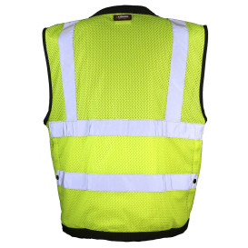 Kishigo S5008Z Type R Class 2 Economy Surveyors Safety Vest - Yellow/Lime
