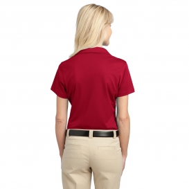 Port Authority L527 Ladies Tech Pique Polo - Rich Red