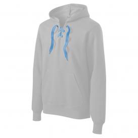 Sport-Tek LACE Sweatshirt Laces - Carolina Blue/White