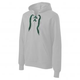 Sport-Tek LACE Sweatshirt Laces - Forest Green/White