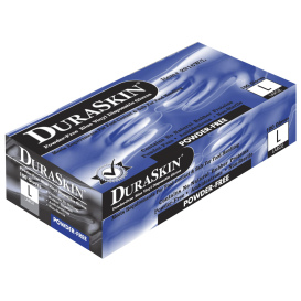 Liberty Safety 2916W Duraskin Vinyl Disposable Work Gloves - 4 Mil - Blue/Clear