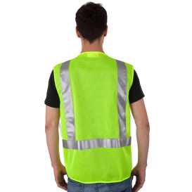Liberty Safety C16010 HiVizGard Class 2 Surveyor Safety Vest - Yellow/Lime