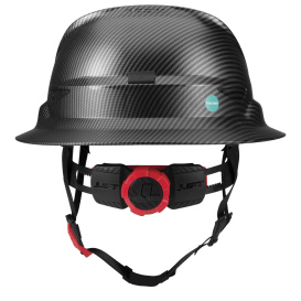 LIFT Safety HRXF-25CKE2 RADIX Full Brim Safety Helmet w/Twiceme - Ratchet Suspension - Carbon Fiber
