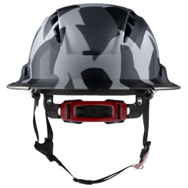 LIFT Safety HRXF-26UCC2 RADIX Full Brim Vented Safety Helmet w/Twiceme - Ratchet Suspension - Black Geo Camo