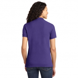 Port & Company LKP155 Ladies Core Blend Pique Polo - Purple