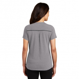 OGIO LOG136 Ladies Tread Henley - Grey Heather