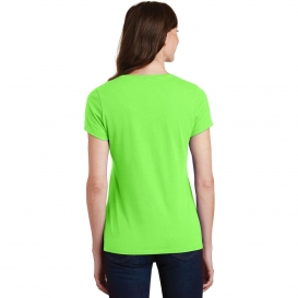 Port & Company LPC450V Ladies Fan Favorite V-Neck Tee - Flash Green