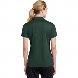 Sport-Tek LST640 Ladies PosiCharge RacerMesh Polo - Dark Forest Green