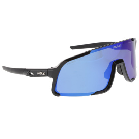 MCR Safety HK418BZP HK4 Safety Glasses - Black Frame - Polarized Blue Diamond Mirror Lens