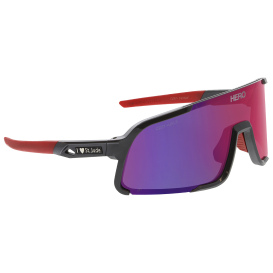 MCR Safety HK43RBZP St. Jude HK4 Safety Glasses - Gunmetal Frame - Red Diamond Mirror Lens