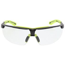 MCR Safety KD7R10AF Klondike KD7R Safety Glasses - Yellow/Lime Temples - Clear Anti-Fog Lens