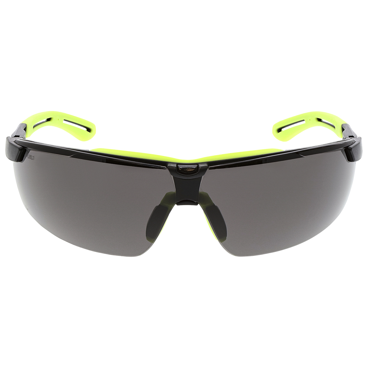MCR Safety KD7R12AF Klondike KD7R Safety Glasses - Yellow/Lime Temples - Smoke/Gray UV-AF Anti-Fog Lens