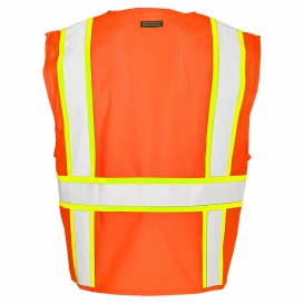Kishigo 1164 Solid Front Mesh Back Safety Vest - Orange