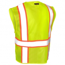 Kishigo 1195 Ultra-Cool Mesh 6-Pocket Safety Vest - Yellow/Lime