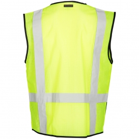 Kishigo 1509 Black Bottom Safety Vest - Yellow/Lime