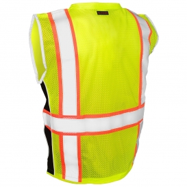 Kishigo 1513 Black Series Heavy Duty Safety Vest - Yellow/Lime