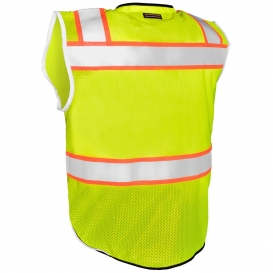 Kishigo 1515 Black Series Black Bottom Safety Vest - Yellow/Lime