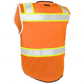 Kishigo 1516 Black Series Black Bottom Safety Vest - Orange