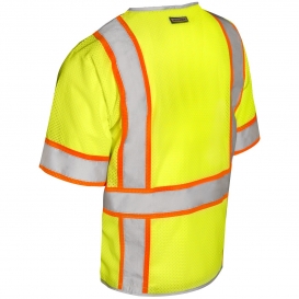 Kishigo 1550 Brilliant Series Type R Class 3 Heavy Duty Safety Vest - Yellow/Lime