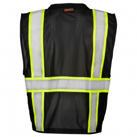 Kishigo B100 Enhanced Visibility Multi-Pocket Mesh Vest - Black