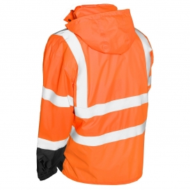 Kishigo RWJ103 Storm Cover Rain Jacket - Orange