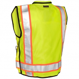 Kishigo S5000 Professional Surveyors Safety Vest - Yellow/Lime