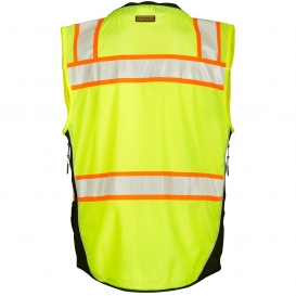Kishigo S5002 Black Series Surveyor Safety Vest - Yellow/Lime