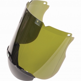 MSA 10115860 V-Gard Molded Polycarbonate Visor - Shade 3 IR (Chin Protector NOT Included)
