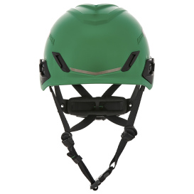 MSA 10194786 V-Gard H1 Trivent Safety Helmet - Fas-Trac Suspension - Green