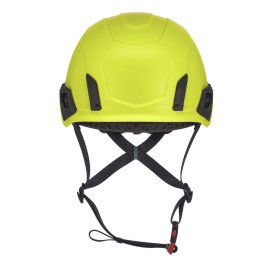 MSA 10242640 V-Gard H2 Safety Helmet - Ratchet Suspension - Hi-Viz Yellow/Lime