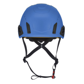 MSA 10242816 V-Gard H2 Vented Safety Helmet with Mips - Ratchet Suspension - Blue