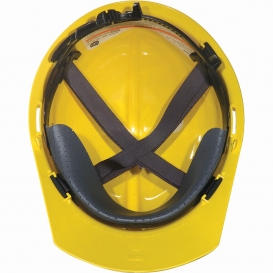 MSA 454721 Topgard Cap Style Hard Hat - 1-Touch Suspension - Yellow