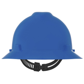 MSA 454732 V-Gard Full Brim Hard Hat - Staz-On Suspension - Blue