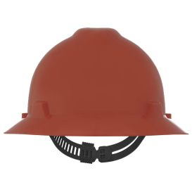 MSA 454734 V-Gard Full Brim Hard Hat - Staz-On Suspension - Orange