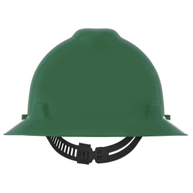 MSA 454735 V-Gard Full Brim Hard Hat - Staz-On Suspension - Green