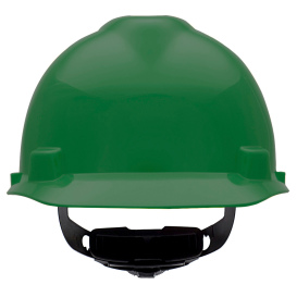 MSA 475362 V-Gard Cap Style Hard Hat - Fas-Trac III Suspension - Green
