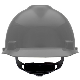 MSA 475364 V-Gard Cap Style Hard Hat - Fas-Trac III Suspension - Gray