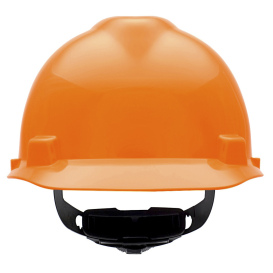 MSA 488146 V-Gard Cap Style Hard Hat - Fas-Trac III Suspension - Hi-Viz Orange