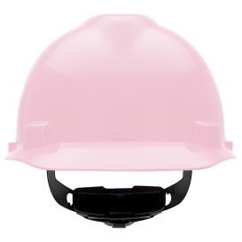 MSA 495862 V-Gard Cap Style Hard Hat - Fas-Trac III Suspension - Pink