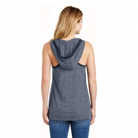 New Era LNEA106 Ladies Heritage Blend Hoodie Tank - True Navy Twist/True Navy