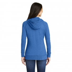New Era LNEA122 Ladies Sueded Cotton Full-Zip Hoodie - Royal Heather