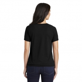 New Era LNEA133 Ladies Tri-Blend Performance Cinch Tee - Black Solid