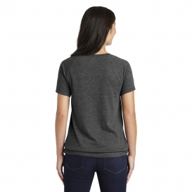 New Era LNEA133 Ladies Tri-Blend Performance Cinch Tee - Dark Graphite